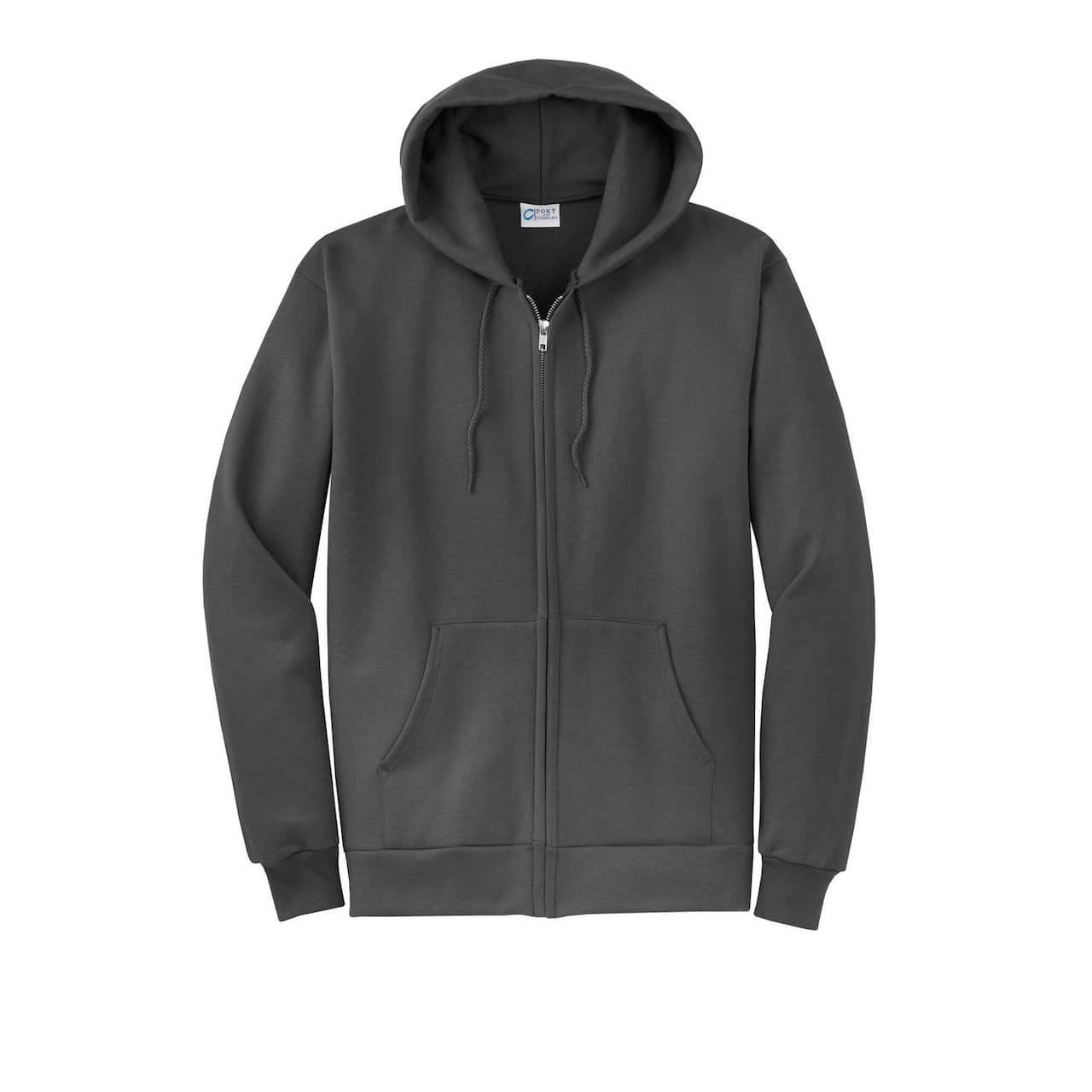 Port & Company® Neutrals Core Fleece Full-Zip Hooded Sweatshirt